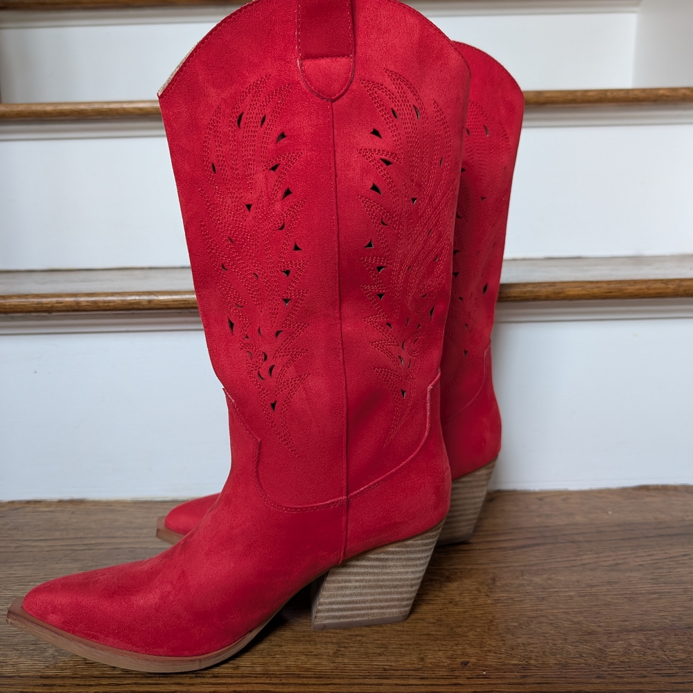 NWT Mini Red Cowboy Boots** - Picture 4 of 5